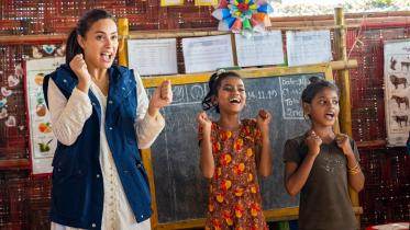 WFP Goodwill Ambassador Hend Sabry visits Rohingya refugee camps in Bangladesh