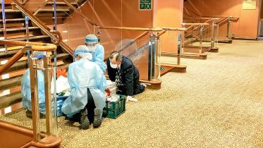 Japan quarantines cruise ship