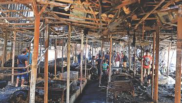 Malibagh Kitchen Market Fire