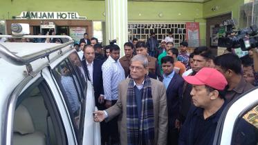 Mirza Fakhrul Islam Alamgir visits gang-raped victim's family in Noakhali