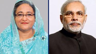 Bangladesh PM Sheikh Hasina and Indian PM Narendra Modi