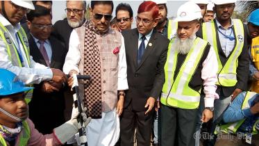 Dhaka Metro Rail Project installation tracks