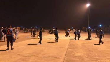 Security officials at Chattogram’s Shah Amanat International Airport