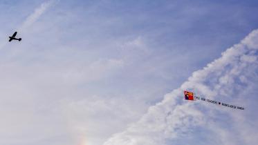 For release of Bangladeshi Photographer Shahidul Alam Wasfia Nazreen sends message to New York Sky