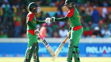 Shakib and Mushy reach milestones