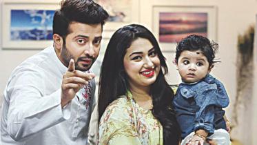 Shakib Khan and Apu Biswas