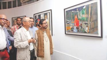 Shiro Sadoshima painting