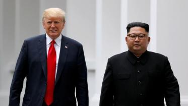 US President Donald Trump and North Korean leader Kim Jong