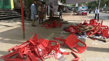 BNP mayor candidate Nazrul Islam Monju vandalised