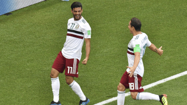 Carlos Vela and Javier Hernandez