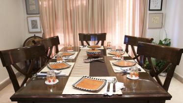 Explore the aesthetics of a minimalist dining room