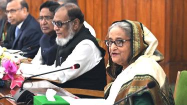 PM Hasina in Cabinet meeting