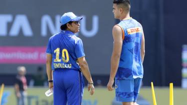 Sachin Tendulkar and Arjun Tendulkar