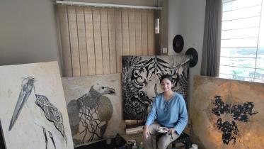 Salbhi Sumaiya: The artist whose art is heading to the Moon 