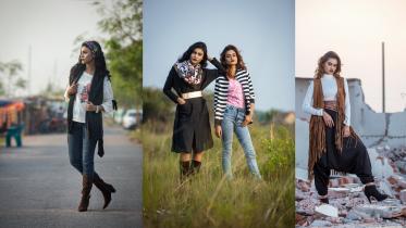 Winter cardigans and dresses