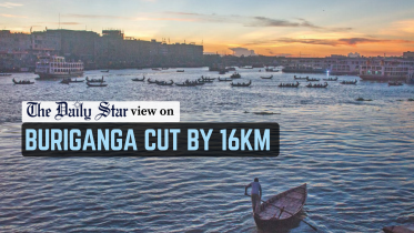 Buriganga river cut by 16km