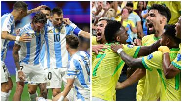 Brazil and Argentina in Copa America 2024