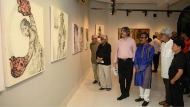 Uttam Kumar Roy’s solo exhibition photos.jpg