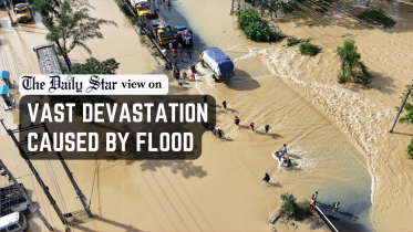 vast devastation caused by flood