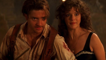 Brendan Fraser and Rachel Weisz