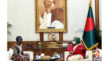 IMF Deputy Managing Director Antoinette Monsio Sayeh and PM Sheikh Hasina