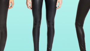 Faux leather leggings