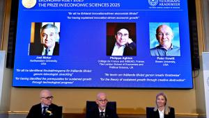 Trio wins Nobel prize in economics 2025