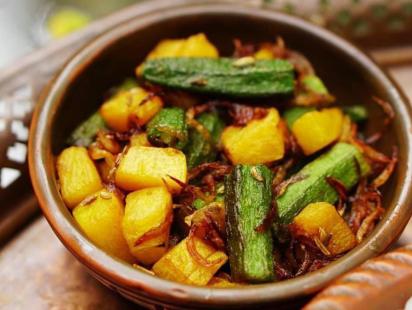 pumpkin and okra fry Vegan recipes you can try