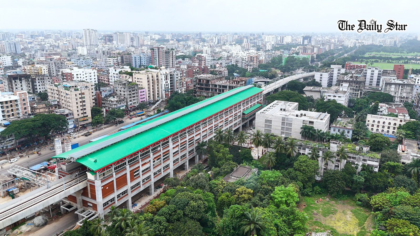 One killed as bearing pad of metro rail falls at Farmgate, train operations halted
